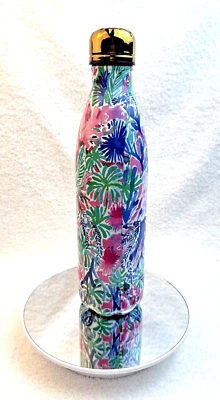 Botella de agua S’well Lilly Pulitzer Jet Stream 25 oz rara Foto 1 de 4