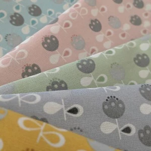 Scandi Flowers Design Cotton Rich Linen Fabric Curtaining & Upholstery 54" Wide - Picture 1 of 18