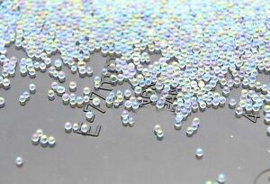 New DIY 12g Making Glass No Hole 0.6mm-0.8mm Nail Art Caviar Marbles Micro beads
