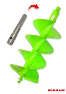 WERHE® Profesjonalne wiertło Mocna stal, wiertło ziemne 300 mm Podwójny wał SDS MAX Adapter - Zdjęcie 1 z 9