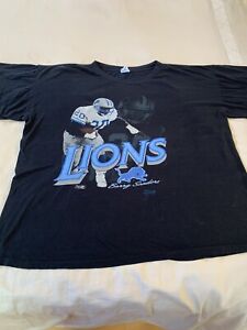 Vintage NFL Barry Sanders #20 Detroit Lions T-Shirt Men’s XL Oklahoma State 1991