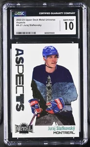 2022-23 Juraj Slafkovsky Upper Deck Metal Universe Aspects A-21 Rookie RC CGC 10 - Picture 1 of 1