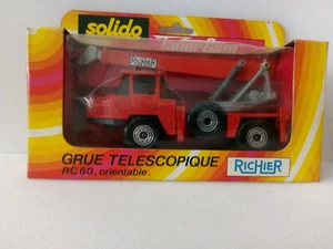 Solido Richier Grue Crane Truck - No.RC60 Red Vsn. Boxed - Picture 1 of 9