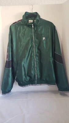 Chaqueta deportiva vintage Fila para hombre mediana con cremallera multicolor Foto 1 de 4