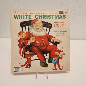 Peter Pan Records I'M DREAMING OF A WHITE CHRISTMAS 78 RPM 1961 HTF Release - Picture 1 of 5