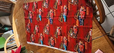 33" DISNEY CARS FABRIC RED 1st to the finish line CP25266 NEW - Image 1 of 3