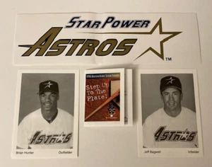 Houston Astros Fan Mail Pack Sticker Schedule Bagwell Hunter Photos MLB - Picture 1 of 9