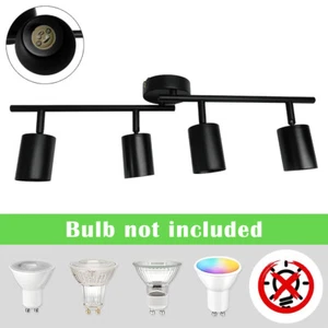 Adjustable Tilt Ceiling Spotlight 4 Way LED GU10 Kitchen Shop Spot Light Fitting - Picture 1 of 13