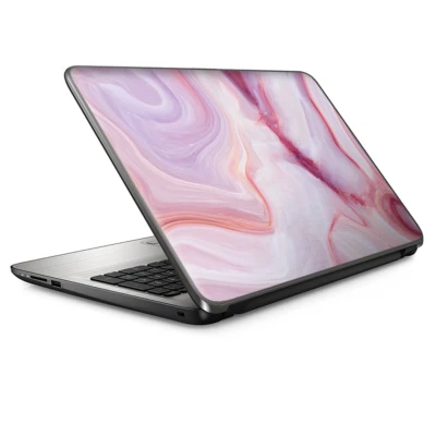 Envoltura de revestimiento universal para computadora portátil de 13 pulgadas - geoda de mármol de piedra rosa Foto 1 de 4