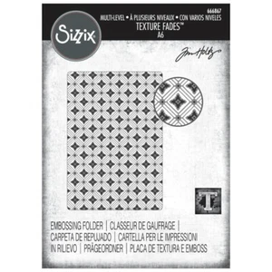 Tim Holtz Textura 3D Se Desvanece ~ DIAMANTES BÓVEDA ~ Carpeta de Grabado Sizzix ~ 666867 - Imagen 1 de 4