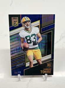 2022 SAMORI TOURE #d /10 Donruss Elite Blue Gold Rookie Card RC GB Packers SSP