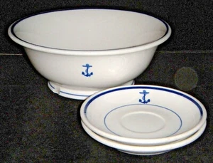 Vintage O.P. Co. Syracuse China #SY452 Naval Anchor Restaurant Ware China - Picture 1 of 16