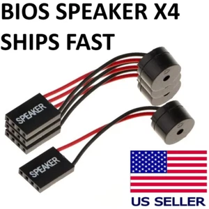 4Pcs Mini Carte Mère Haut-Parleur Carte Mère PC Ordinateur Boîtier Buzzer BIOS Bip Alarme - Photo 1/3