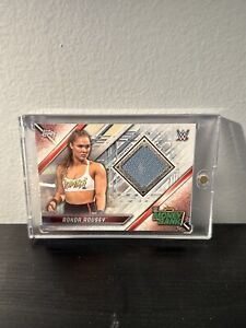 Ronda Rousey 2019 Topps WWE Money in the Bank  USED MAT RELIC