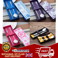 Korean Spoon Chopsticks Set Chinese Type Tableware Stylish Stainless Steel Gift