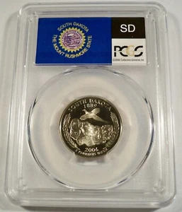 2006-S 25c CLAD PCGS PR70DCAM SOUTH DAKOTA QUARTER PROOF DEEP CAMEO PR 70 DC - Picture 1 of 3
