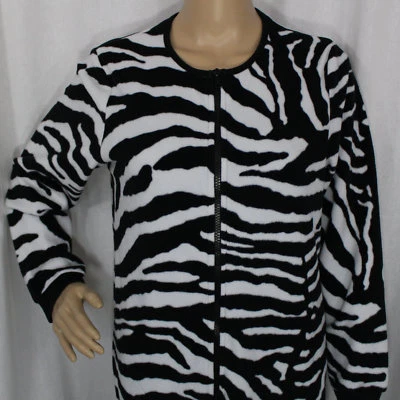 Nick and Nora зебра цельный ножки PJs Sleepwear костюм женщин маленький - Изображение 1 из 4