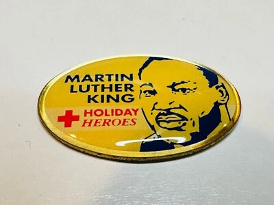 American Red Cross Blood Donation Donor Lapel Hat Pin Martin Luther King Jr Hero - Image 1 of 2
