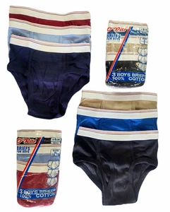 6 neue bunte Vintage Jungen Slips weich 100 % natürliche Baumwolle begrenztes Angebot - Bild 1 von 13