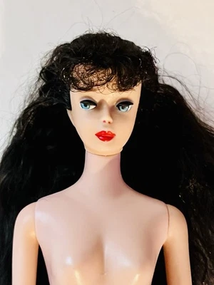 复古 1961 年黑发马尾辫芭比娃娃时尚娃娃 850 型日本 — 第 1/4 张图片