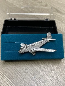 Pin de solapa de avión alemán Pewter Junkers Ju 52 de colección - Imagen 1 de 10