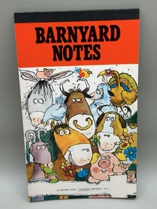 Vagabond Creations Notepad "Barnyard Notes" 3974 Vintage 60-70s 23 Pages - Picture 1 of 12