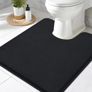 Memory Foam Toilet Rugs U-Shaped 20x20, Extra Soft Absorbent Non-Slip Contour... - Picture 1 of 8