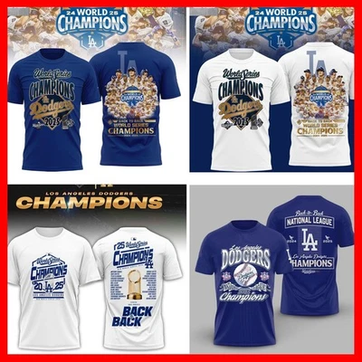HOT - Los Angeles Dodgers World Series Champions Back To Back T shirt S-3XL - Image 1 of 4