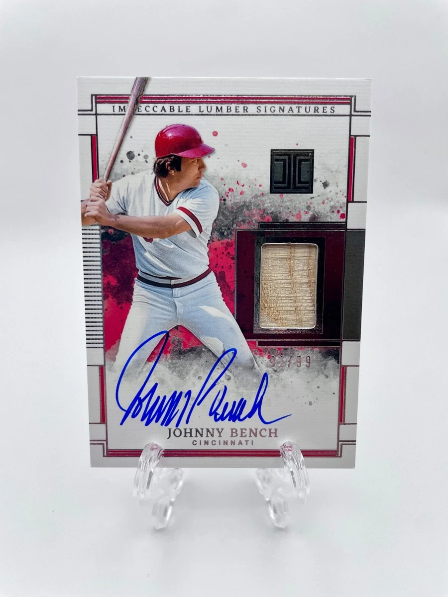 Johnny Bench Cincinnati Reds Baseball Serial Numbered Sports