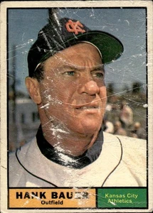 Hank Bauer 1961 Topps #398 Kansas City Athletics - Foto 1 di 2
