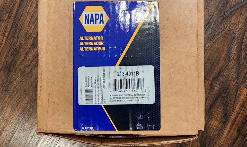 Alternador Napa 2134011B para vehículos AMC 78-80 AMX 75-78 Gremlin Matador Pacer Foto 1 de 4