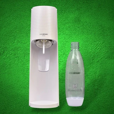 SodaStream Terra Sparkling Water Machine-White/Pink w/bottle no cap - Image 1 of 2