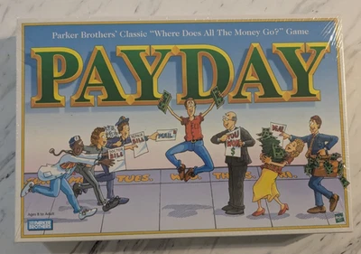 原厂原封发薪日棋盘游戏 Parker Brothers 1999 年家庭儿童儿童 — 第 1/4 张图片