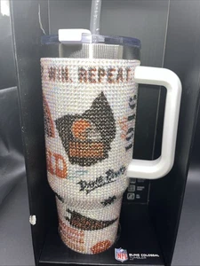Cleveland Browns Bling Colossal 46 Unzen Edelstahl Becher Neu im Karton - Bild 1 von 6