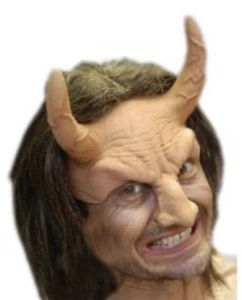 Zagone Studios Diavolo Carne Halloween Mezza Maschera H1003 - Foto 1 di 3