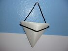 PUDDING CABIN Succulent Wall Planters,4 Inch Set of 4 Ceramic Triangle Hanging 