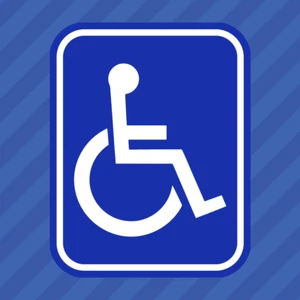 Colored Handicap Symbol Vinyl Decal Sticker Wheelchair Disabled - Picture 1 of 1