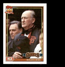 1991 Baseball Topps Roger Craig San Francisco Giants #579 MGR TL