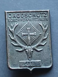 Abzeichen Jagd Jagdschutz Nordrhein-Westfalen selten - Bild 1 von 2