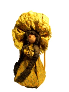 Vintage Handmade Girl Doll Dress Statue - Picture 1 of 5
