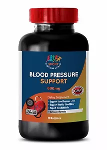 Healthy Arteries Capsules - Blood Pressure Complex 690mg - Olive Leaf Extract 1B - Picture 1 of 12