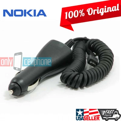 NEW Nokia Car Charger Micro USB for Lumia 520 620 625 630 635 925 1020 1320 1520 - Image 1 of 4