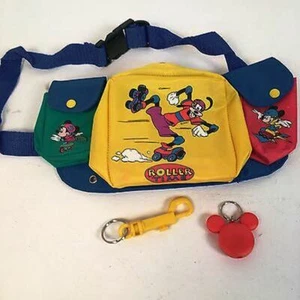 DISNEY MICKY MAUS GADGETS GÜRTELTASCHE ROLLER TIME 4 AUSGÄNGE #2242/2245 BJ 1998 - Bild 1 von 1