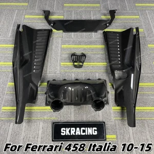 Juego de protector de cubierta de motor trasero de carbono seco para Ferrari 458 Italia 2010-2015 - Imagen 1 de 22