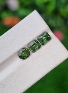 Apatite Stone Lot Green Natural Loose Faceted Untreated From Brazil - Picture 1 of 4