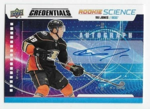 19/20 UPPER DECK CREDENTIALS ROOKIE SCIENCE AUTOGRAPH Max Jones #RS22 - Picture 1 of 1