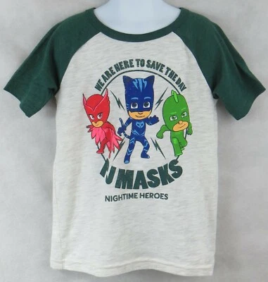 PJ Masks Boys T-Shirt New Green Jumping Beans Officially Licensed  - Image 1 of 4