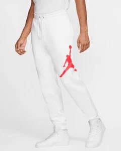 Nike Air Jordan Jumpman Fleece Hose Weiß/Infrarot Herren Gr. L Large BQ8646-100 - Bild 1 von 6