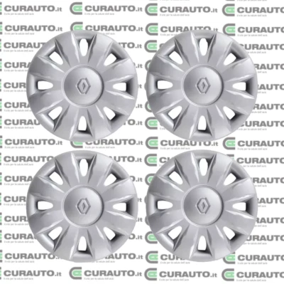 KIT 4 PZ COPRICERCHI COPPA RUOTA 15" RENAULT MODUS 09/2004-01/2008 COD. 5734/5
