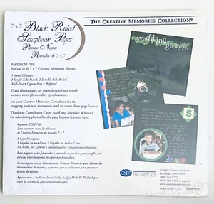 Creative Memories CM Sammelalbum Album Minen schwarz liniert 7x7 Seiten RCM-7BR - Bild 1 von 2